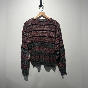 Hill & Archer Vintage Knit Crewneck Sweater L Product of Korea